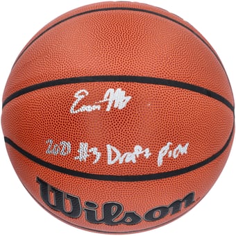 "Evan Mobley Cleveland Cavaliers Autographed Wilson Authentic Series Indoor/Outdoor Basketball with ""2021 #3 Pick"" Inscription"