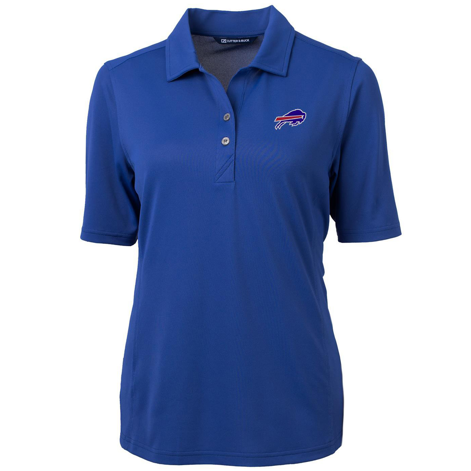 Women's Cutter & Buck Royal Buffalo Bills Virtue Eco Pique Recycled Polo
