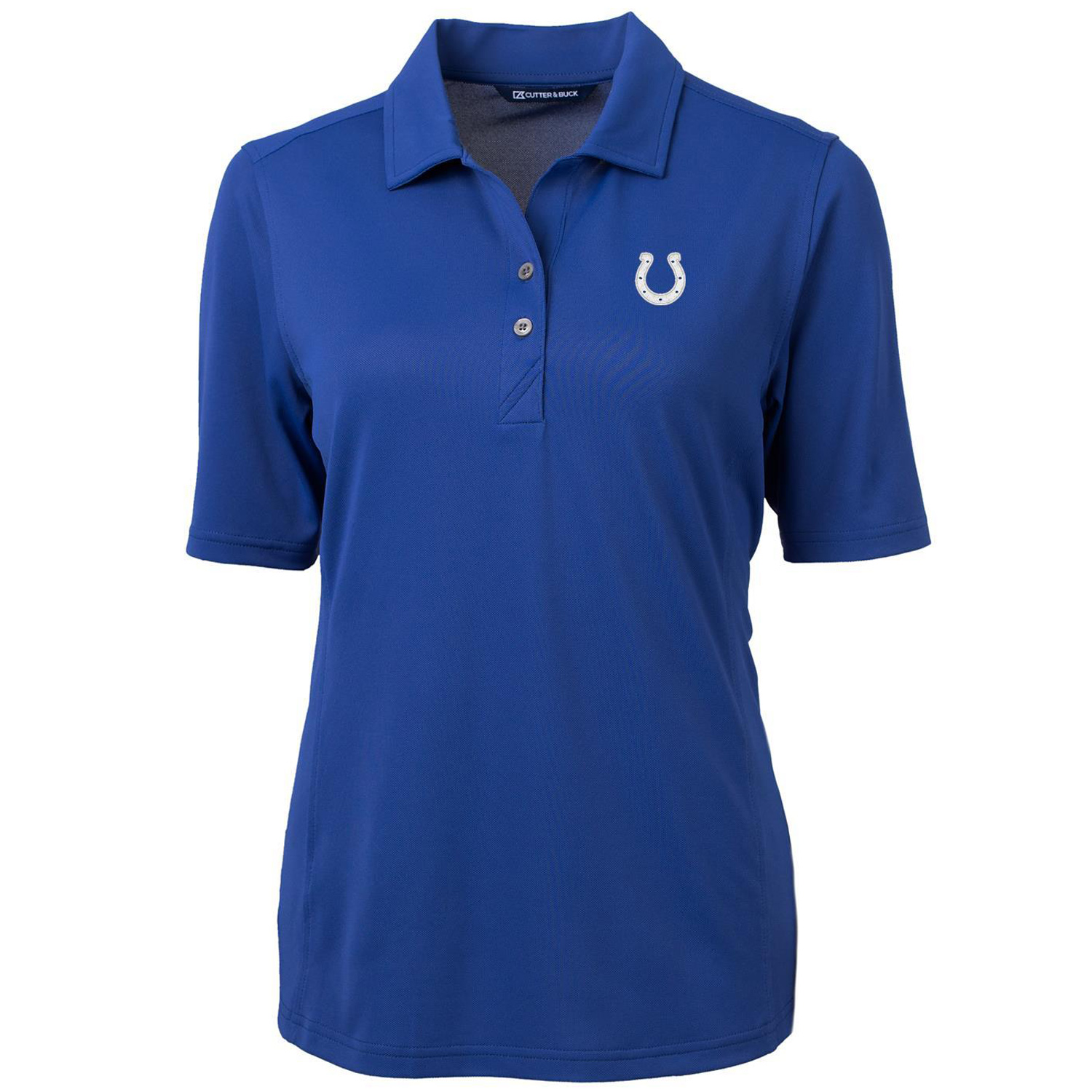Women's Cutter & Buck Royal Indianapolis Colts Virtue Eco Pique Recycled Polo