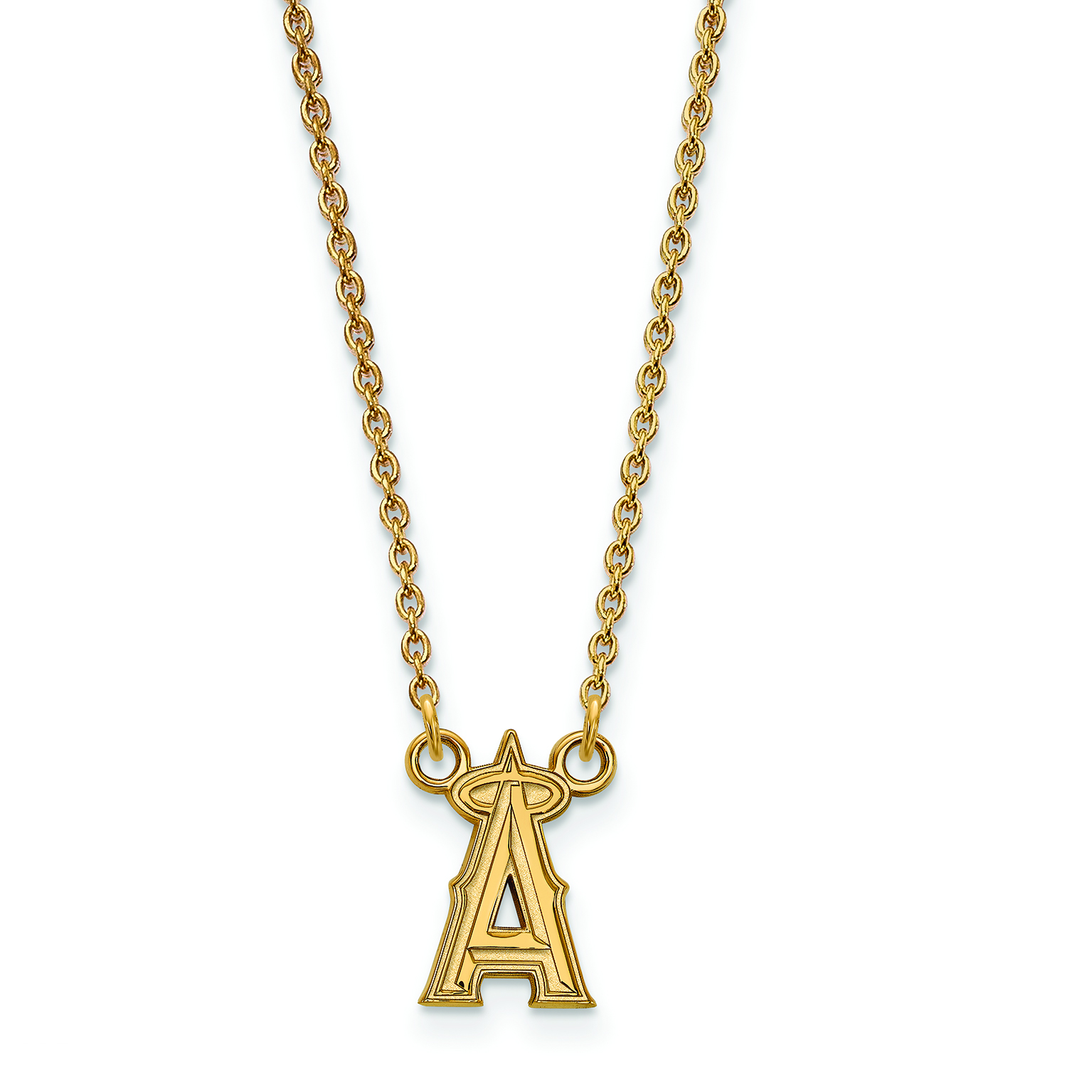 Women’s Los Angeles Angels 18” 14k Yellow Gold Small Pendant Necklace Women’s Los Angeles Angels 18” 14k Yellow Gold Small Pendant Necklace