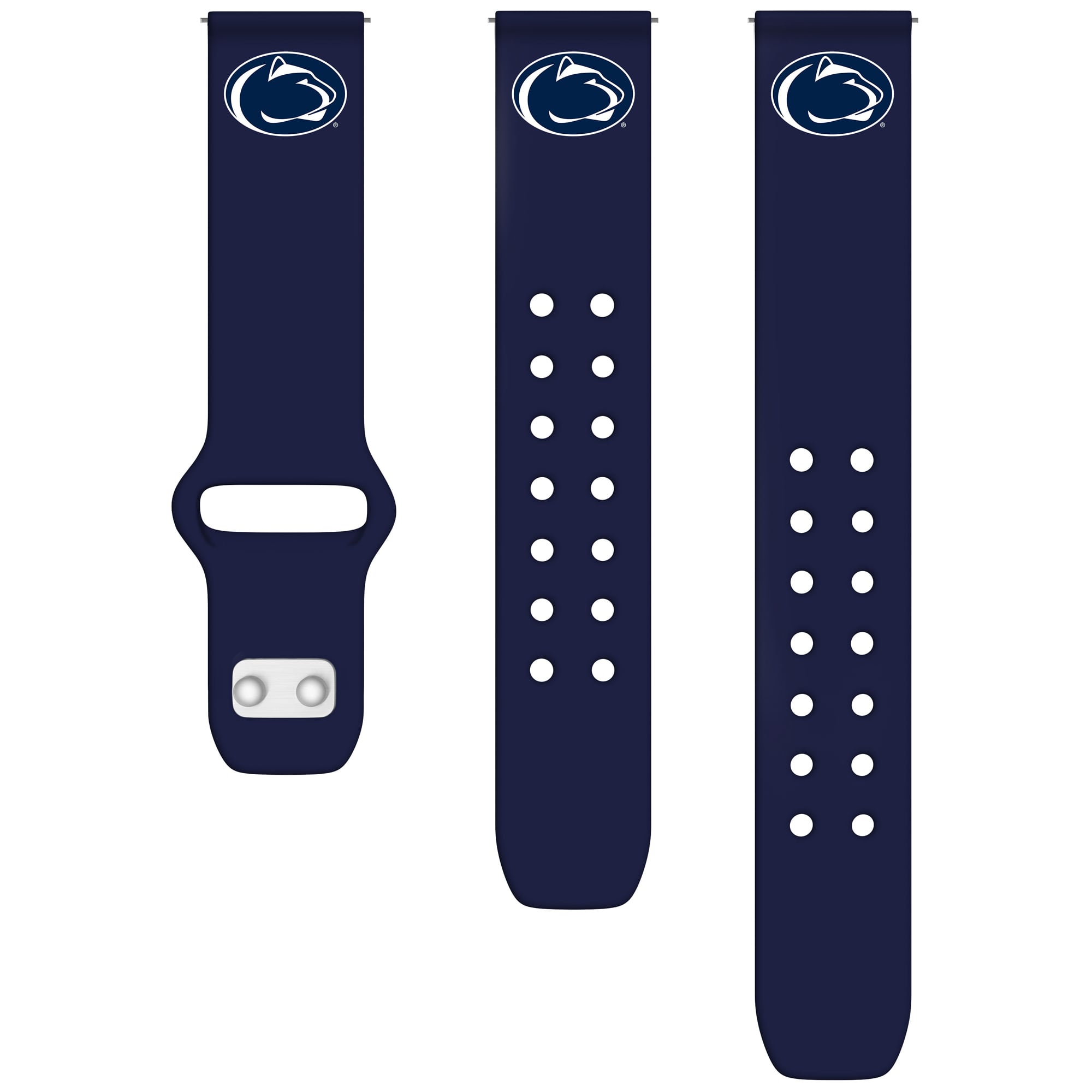 Navy Penn State Nittany Lions 22mm Samsung Silicone Watch Band