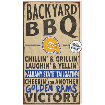 Albany State Golden Rams 11'' x 20'' Indoor/Outdoor BBQ Sign