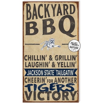 Jackson State Tigers 11'' x 20'' Indoor/Outdoor BBQ Sign