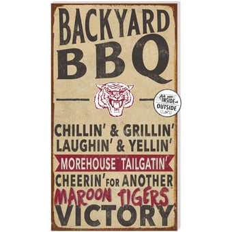 Morehouse Maroon Tigers 11'' x 20'' Indoor/Outdoor BBQ Sign
