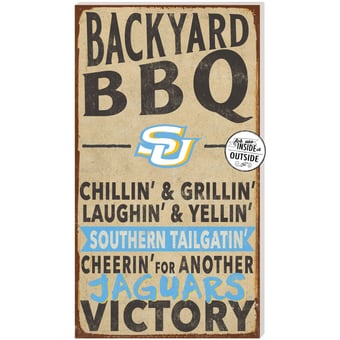 Southern University Jaguars 11'' x 20'' Indoor/Outdoor BBQ Sign