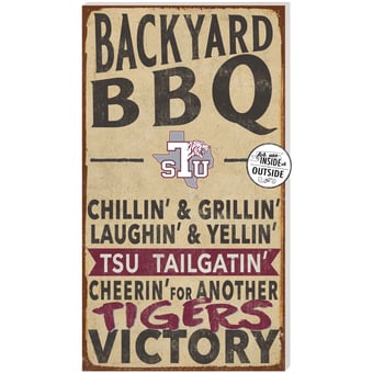 Texas Southern Tigers 11'' x 20'' Indoor/Outdoor BBQ Sign