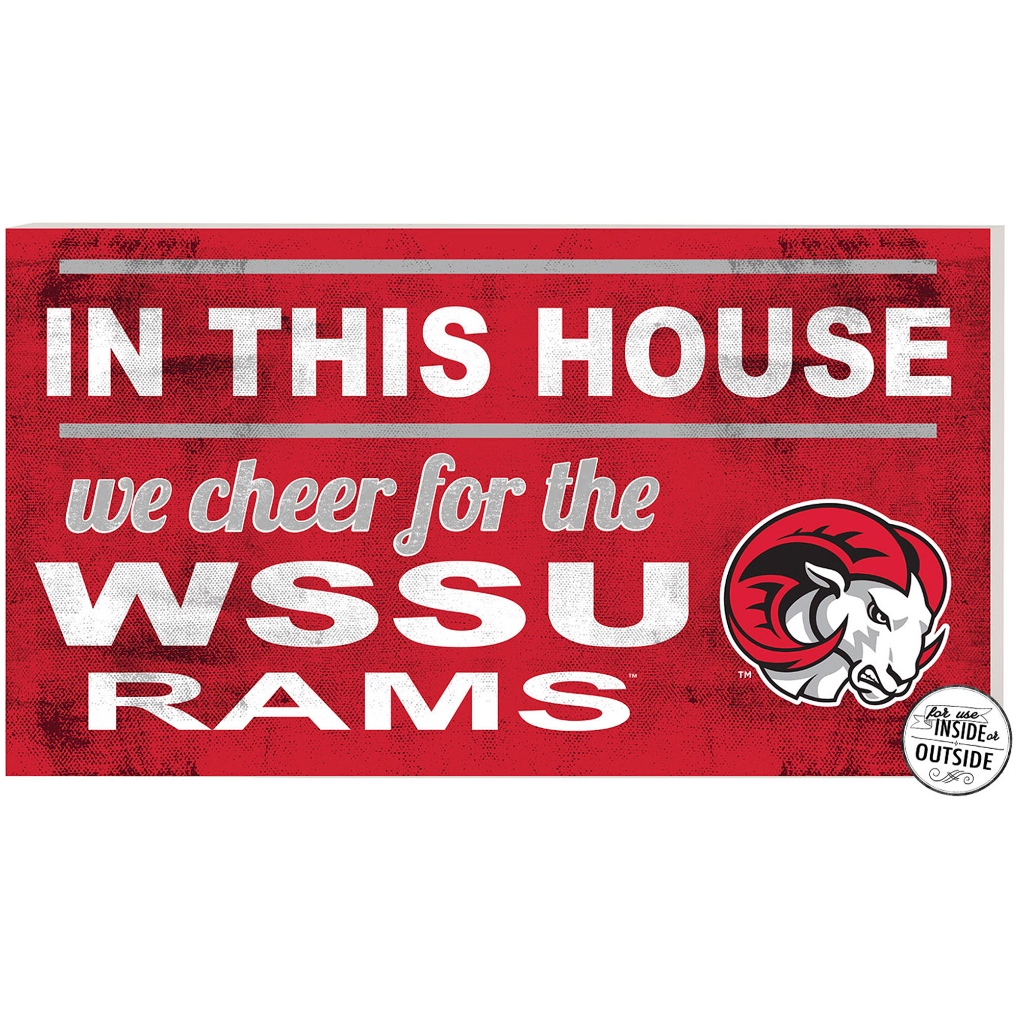 Winston-Salem State Rams 11'' x 20'' Indoor/Outdoor In This House Sign