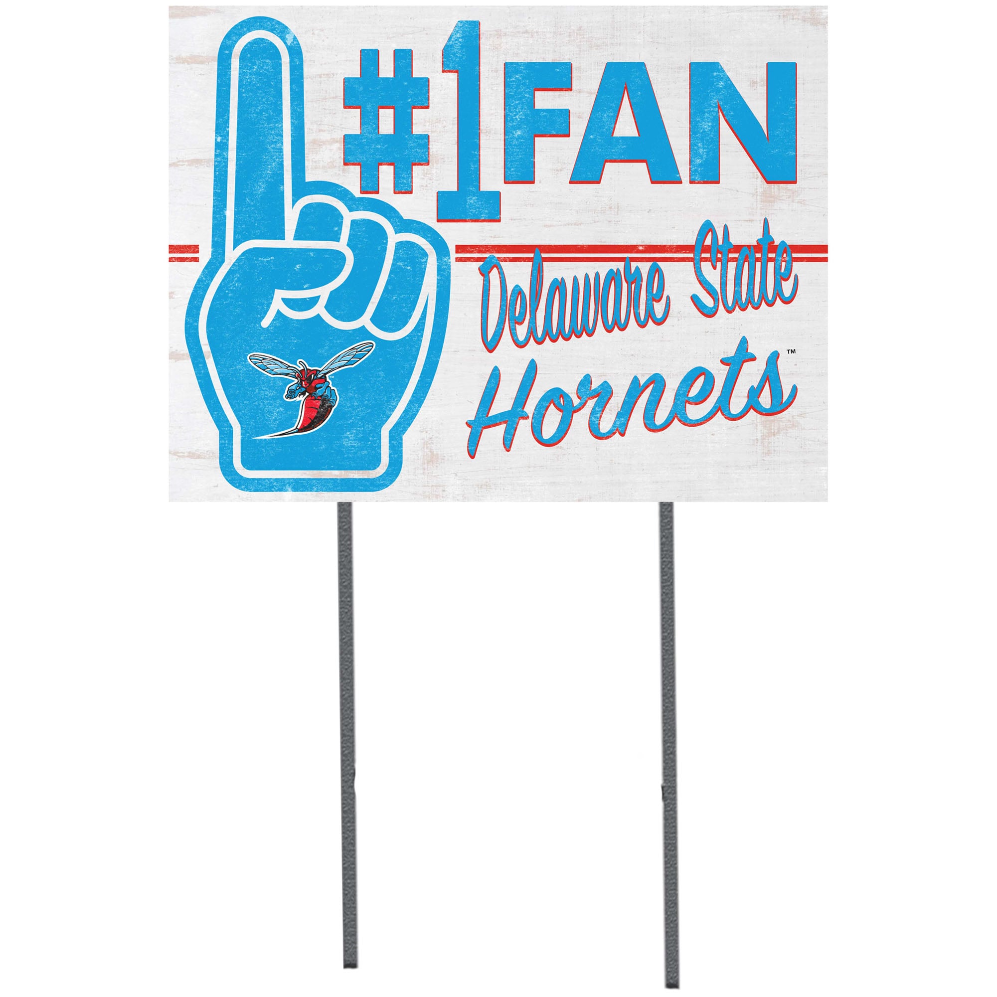 Delaware State Hornets 18'' x 24'' #1 Fan Yard Sign