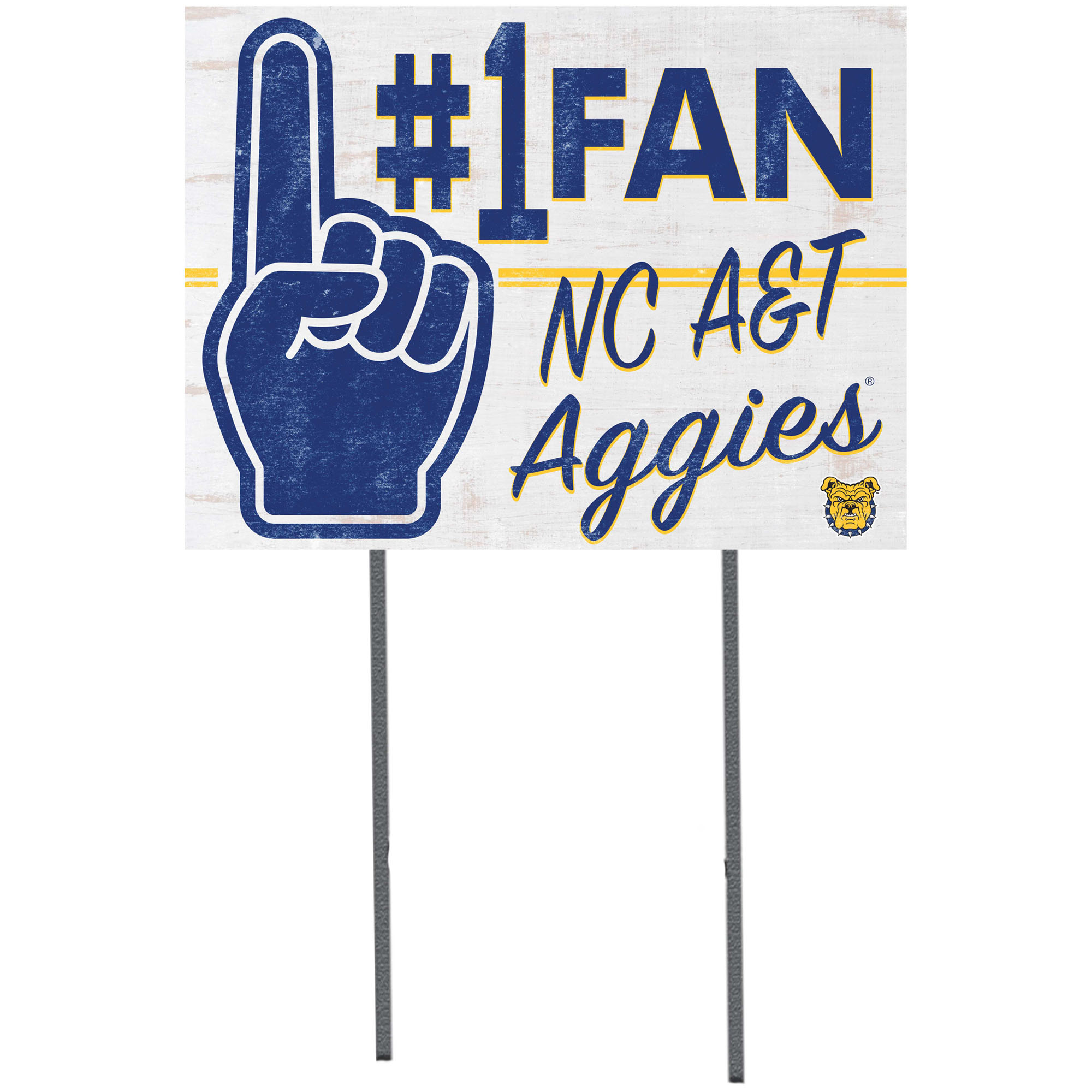 North Carolina A&T Aggies 18'' x 24'' #1 Fan Yard Sign