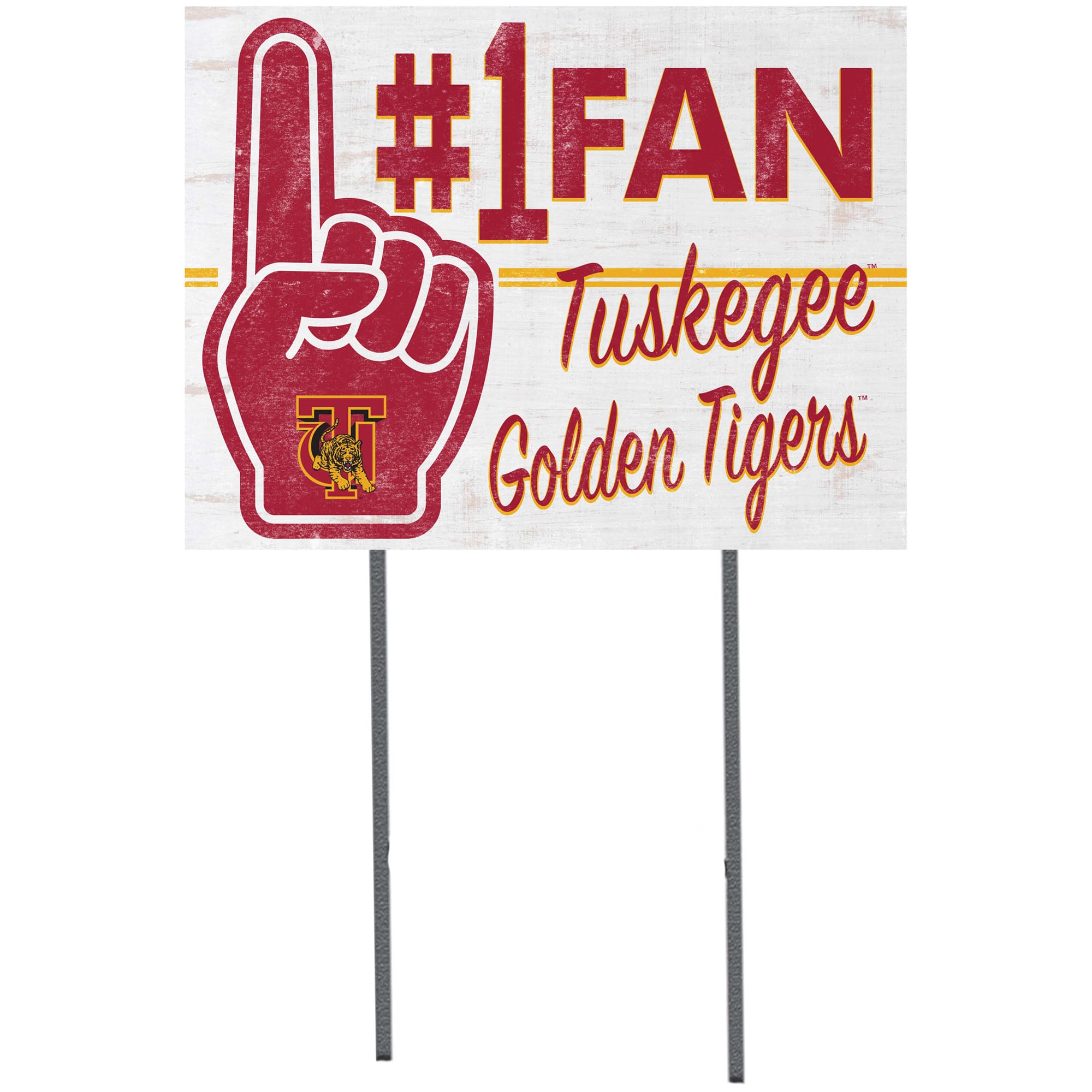 Tuskegee Golden Tigers 18'' x 24'' #1 Fan Yard Sign