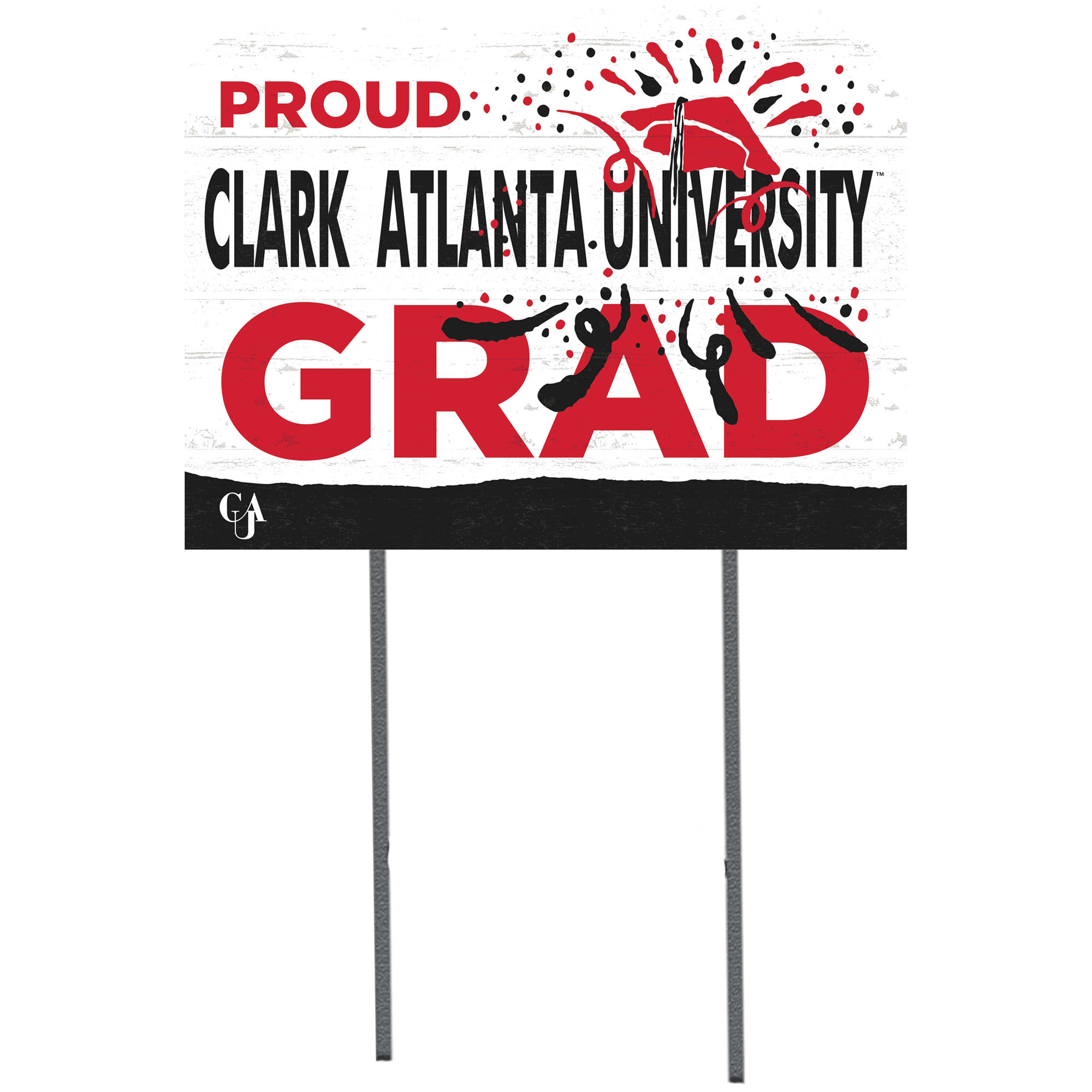Clark Atlanta University Panthers 18'' x 24'' Proud Grad Yard Sign