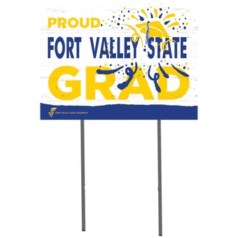 Fort Valley State Wildcats 18'' x 24'' Proud Grad Yard Sign