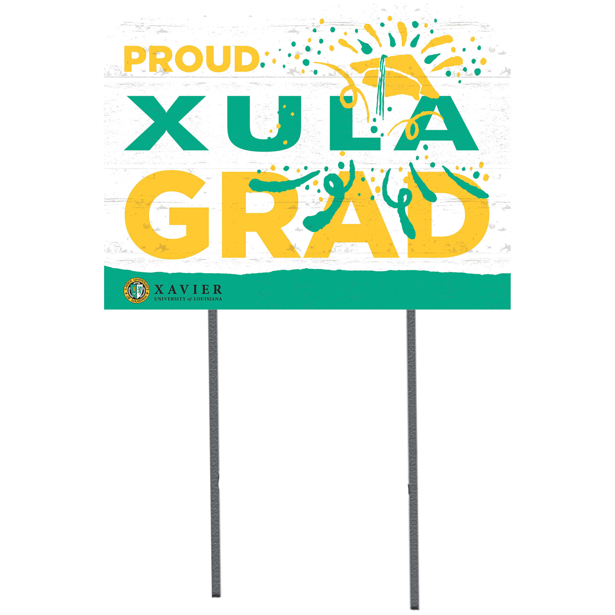 XULA Gold 18'' x 24'' Proud Grad Yard Sign