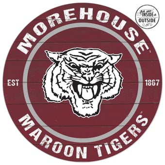 Morehouse Maroon Tigers 20'' x 20'' Indoor/Outdoor Circle Sign