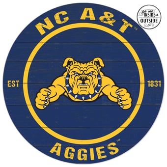 North Carolina A&T Aggies 20'' x 20'' Indoor/Outdoor Circle Sign