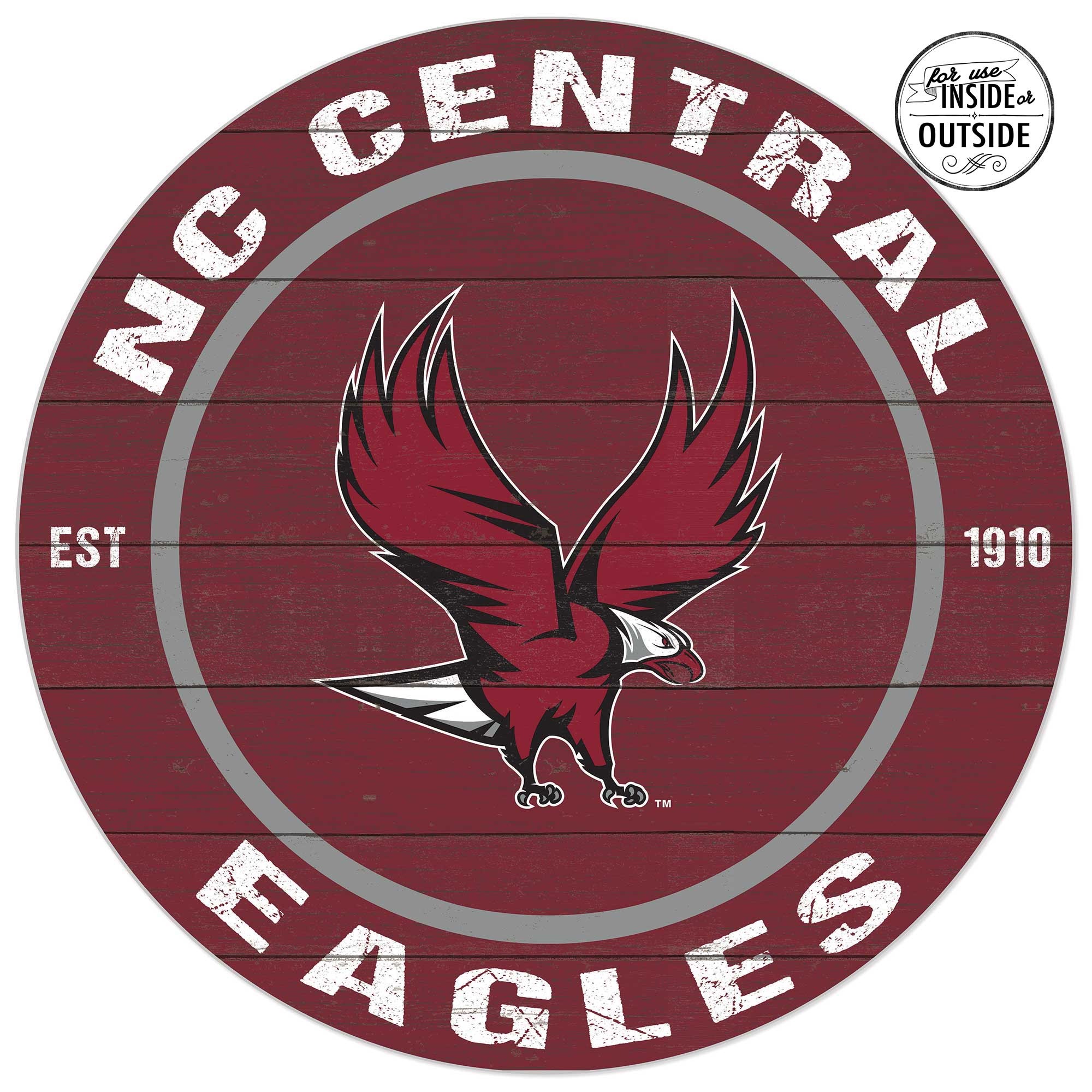 North Carolina Central Eagles 20” x 20” Indoor/Outdoor Circle Sign North Carolina Central Eagles 20” x 20” Indoor/Outdoor Circle Sign