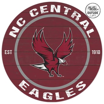 North Carolina Central Eagles 20'' x 20'' Indoor/Outdoor Circle Sign