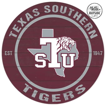 Texas Southern Tigers 20'' x 20'' Indoor/Outdoor Circle Sign
