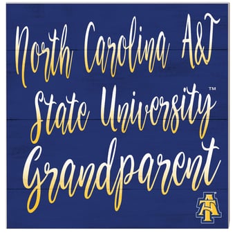 North Carolina A&T Aggies 10'' x 10'' Grandparent Plaque