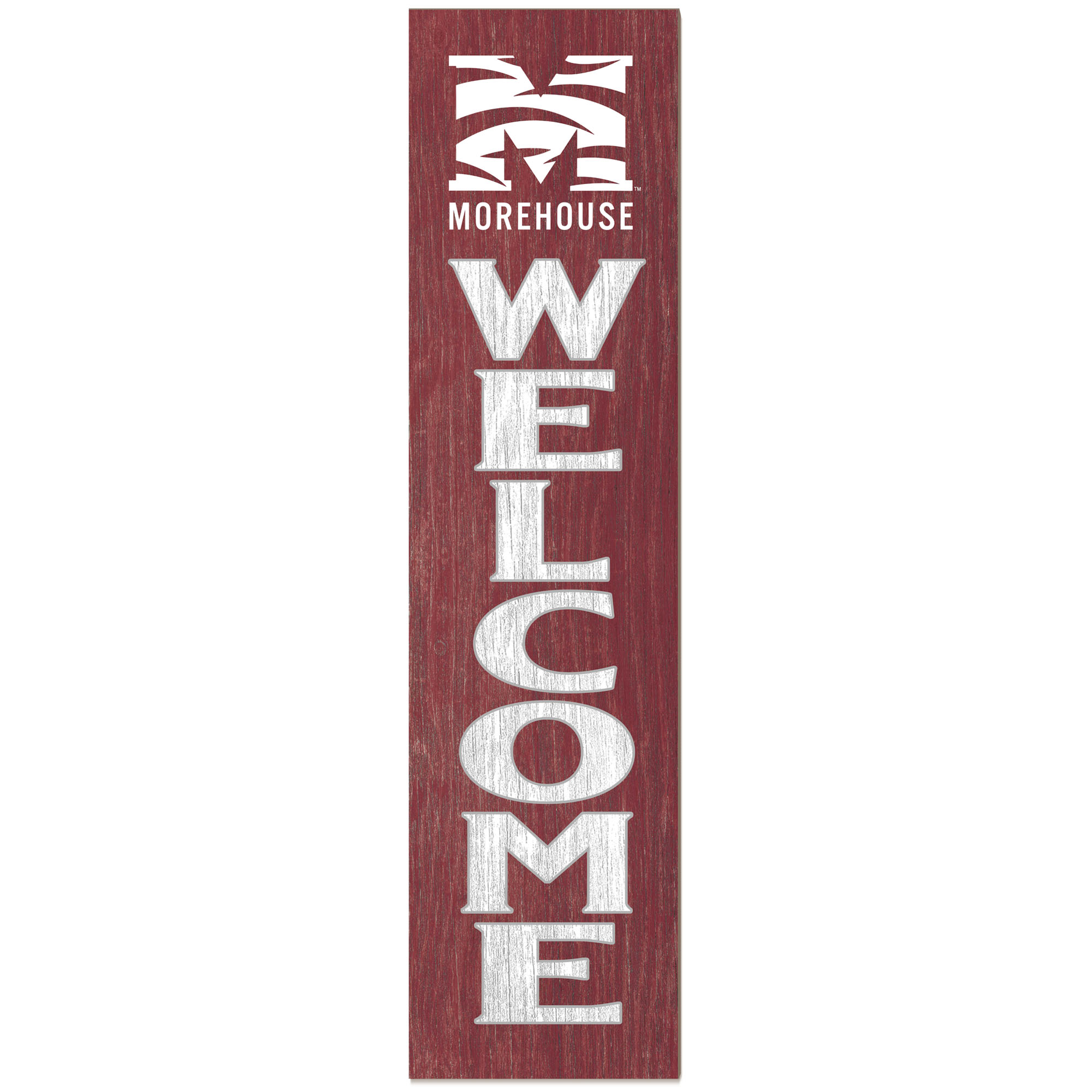 Morehouse Maroon Tigers 12'' x 48'' Welcome Outdoor Leaner