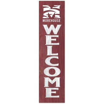 Morehouse Maroon Tigers 12'' x 48'' Welcome Outdoor Leaner