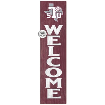 Texas Southern Tigers 12'' x 48'' Welcome Outdoor Leaner