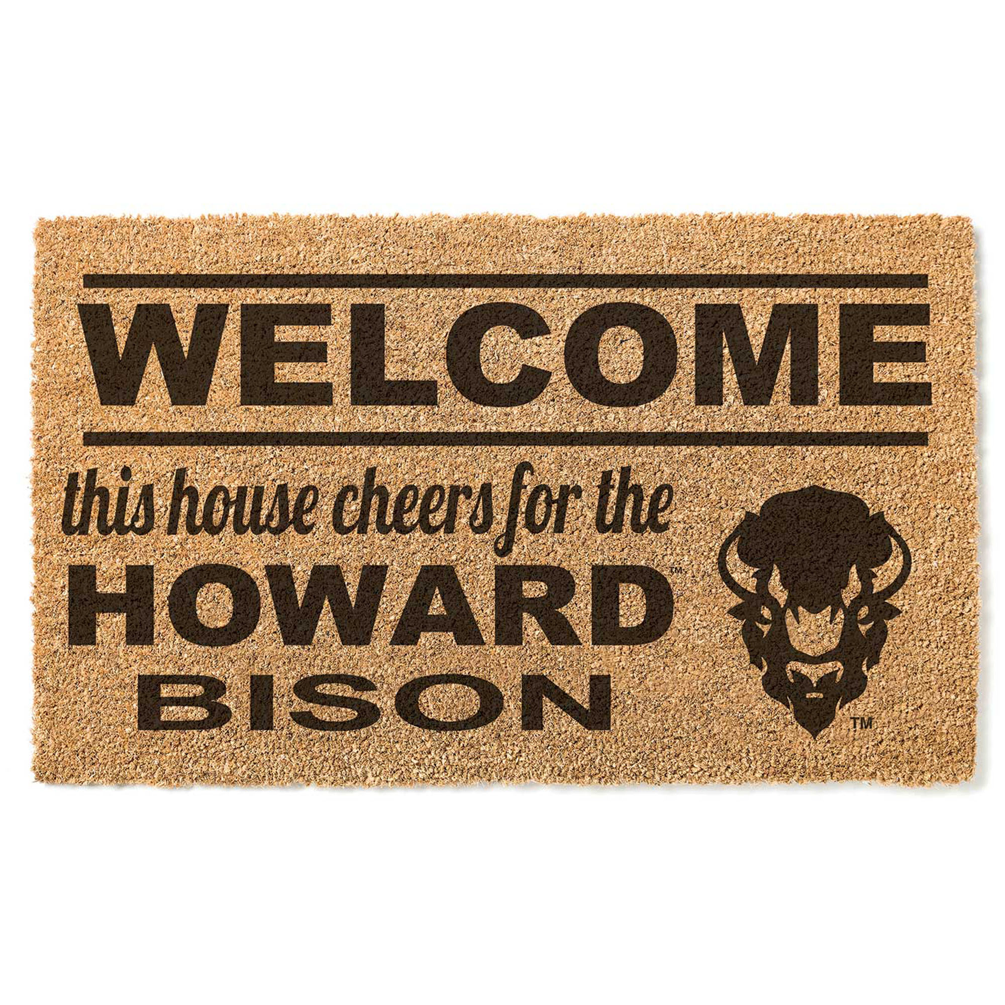 Howard Bison 18" x 30" Welcome Doormat