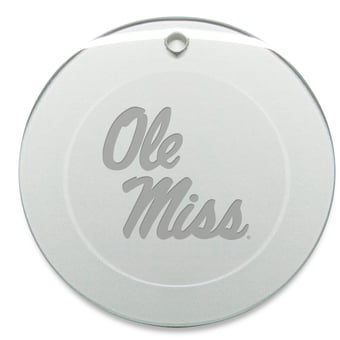 Ole Miss Rebels Round Logo Ornament