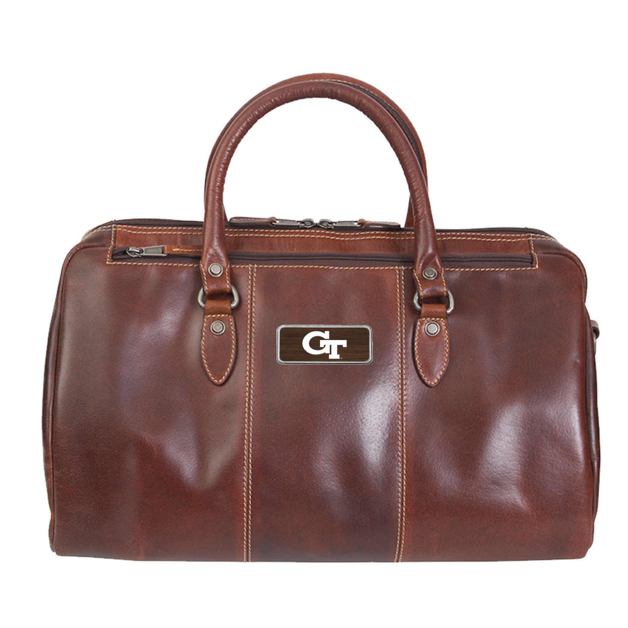 Brown Georgia Tech Yellow Jackets Logo Plate Niagara Canyon Duffel Bag