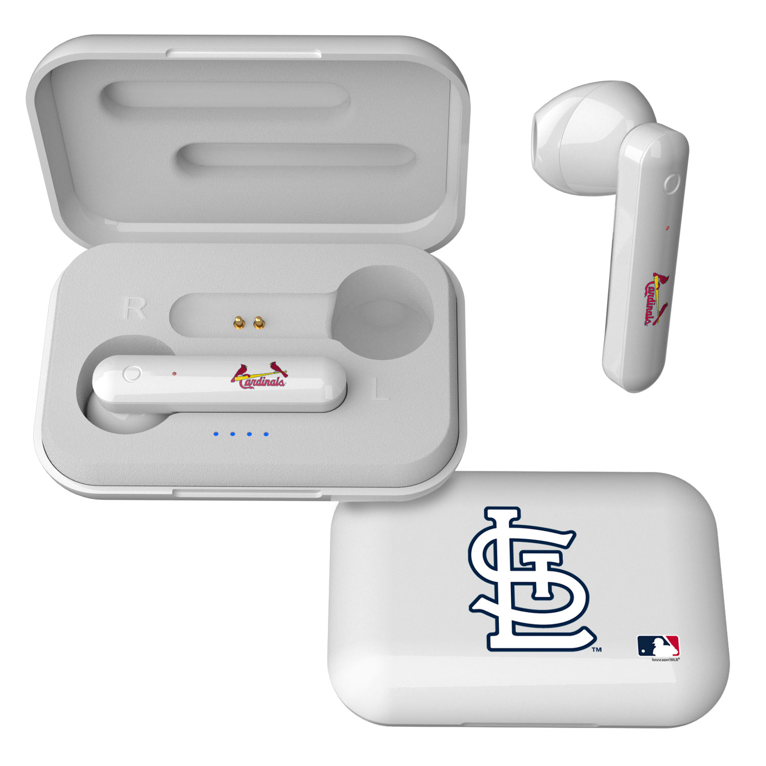 Keyscaper St. Louis Cardinals  Wireless TWS Insignia Design Earbuds