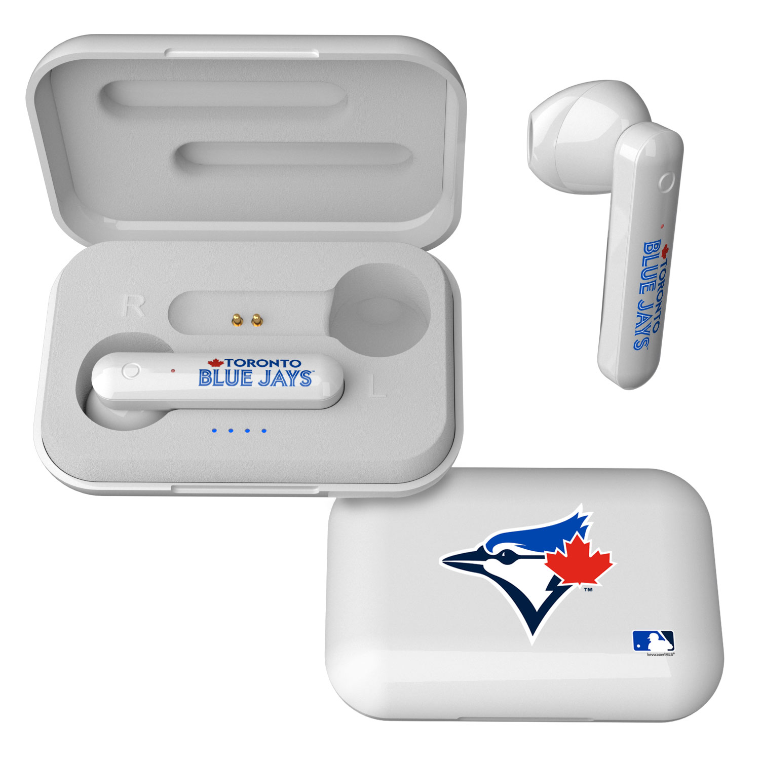 Keyscaper Toronto Blue Jays  Wireless TWS Insignia Design Earbuds
