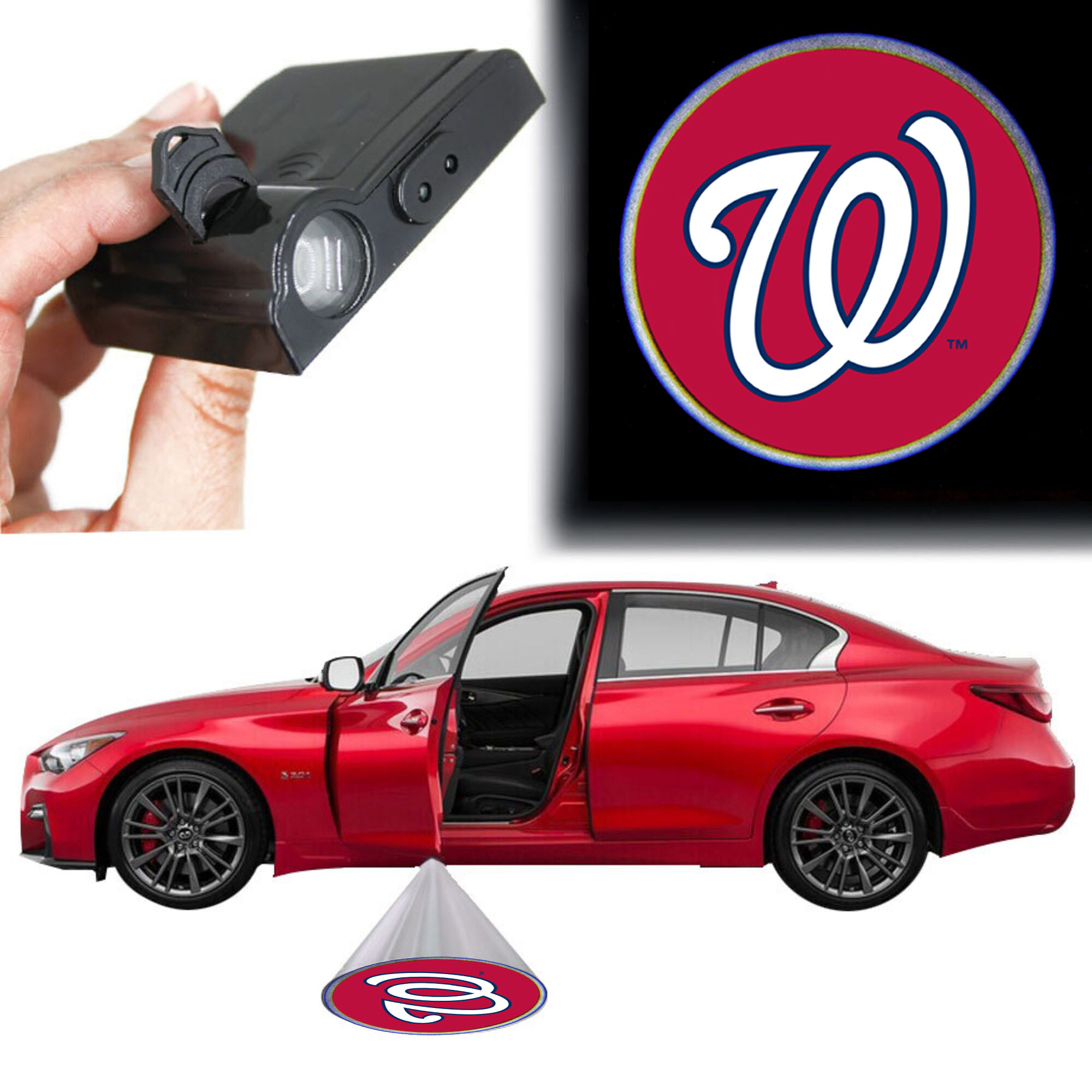 Washington Nationals Car Door Light Washington Nationals Car Door Light