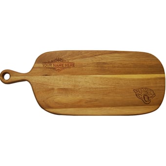 Jacksonville Jaguars Personalized Acacia Paddle Serving Board