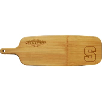 Syracuse Orange Personalized Bamboo Paddle Serving Board