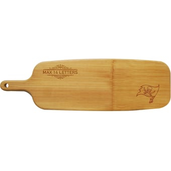Tampa Bay Buccaneers Personalized Bamboo Paddle Serving Board