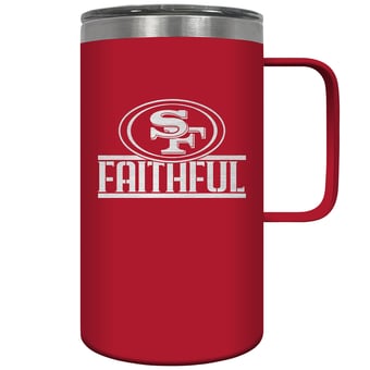 Scarlet San Francisco 49ers Faithful 18oz. Slogan Hustle Mug