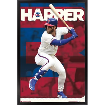 Bryce Harper Philadelphia Phillies 23" x 34" Framed Player Poster