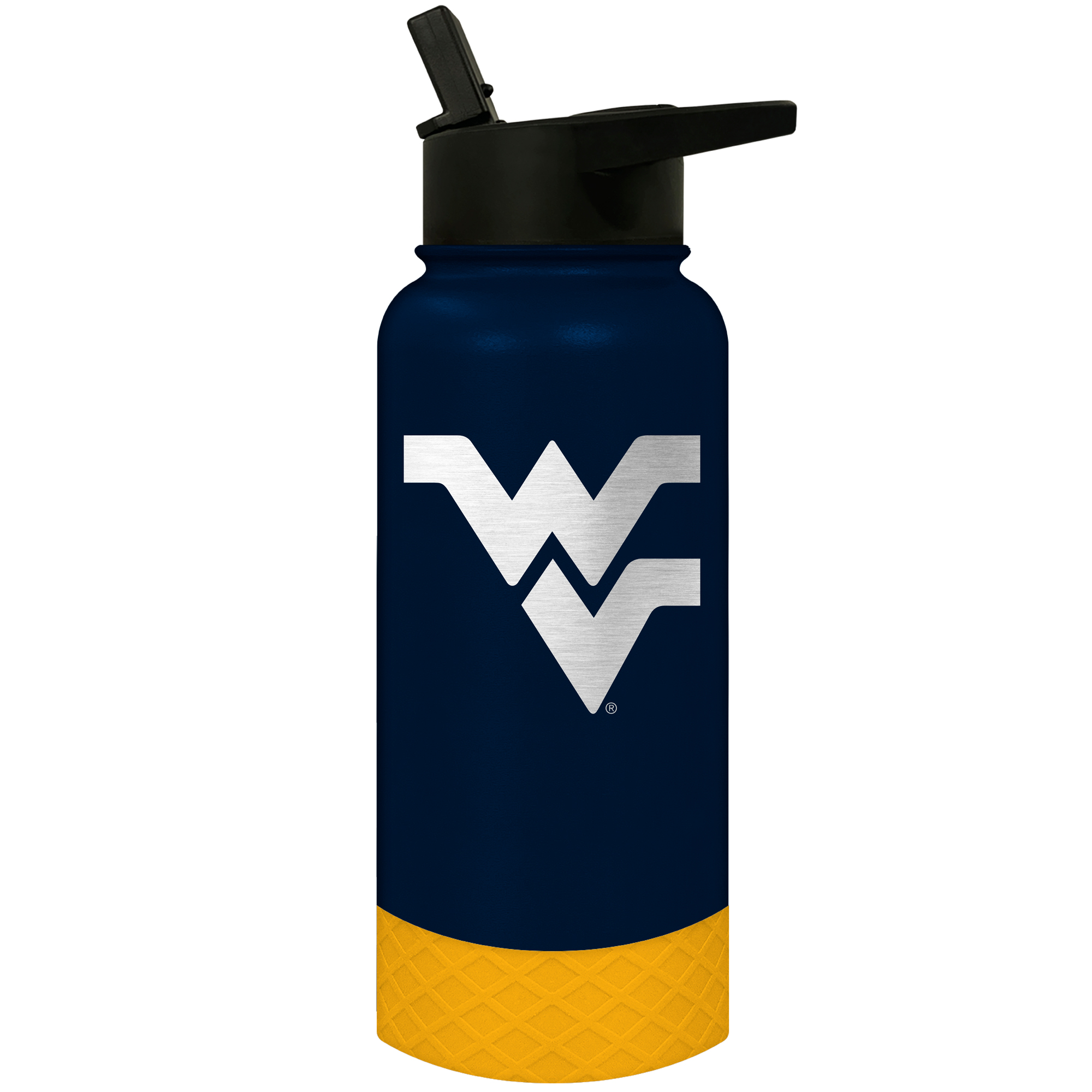 West Virginia Mountaineers 32oz. Logo Thirst Hydration Water Bottle West Virginia Mountaineers 32oz. Logo Thirst Hydration Water Bottle