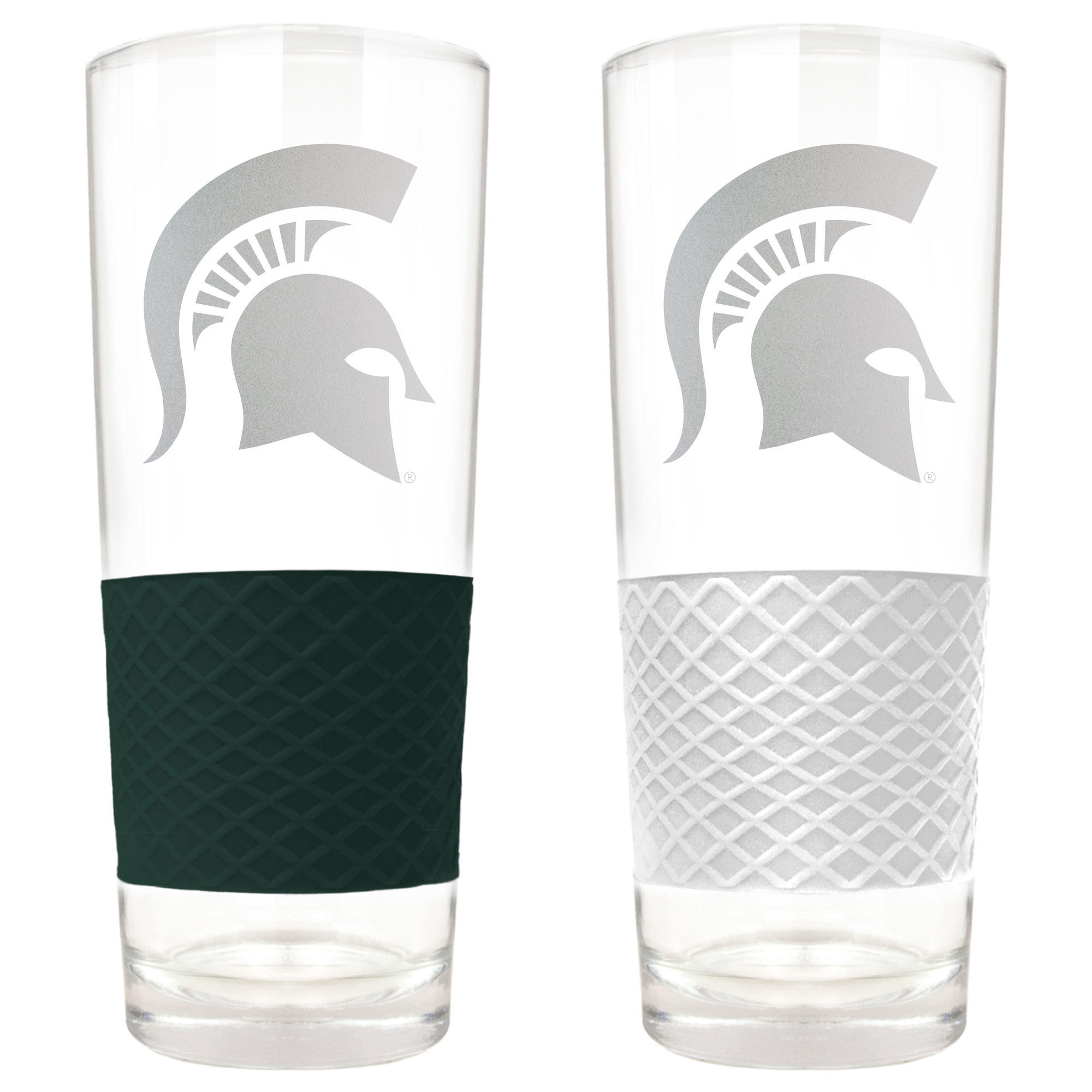 Michigan State Spartans 22oz. Logo Score Pint Glass Two-Piece Set