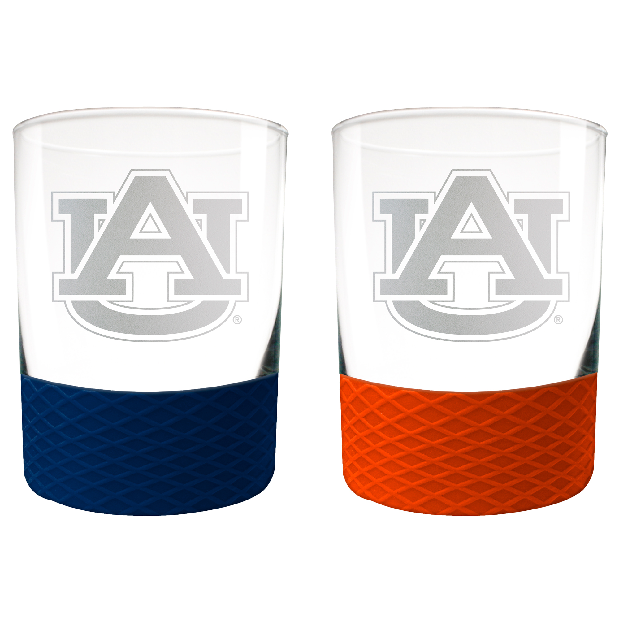 Auburn Tigers 14oz. Commissioner Rocks Glass Two-Piece Set