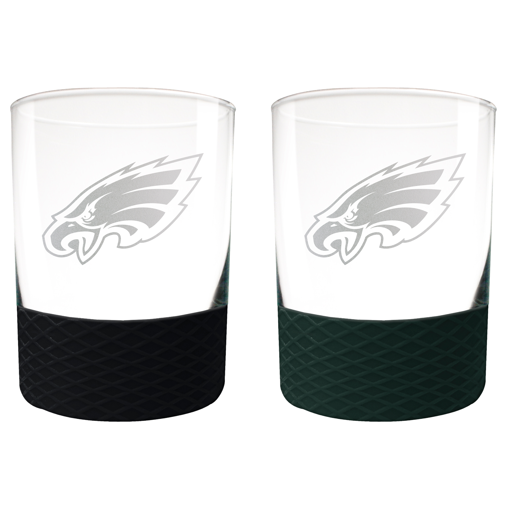 Philadelphia Eagles 14oz. Commissioner Rocks Glass Two-Piece Set