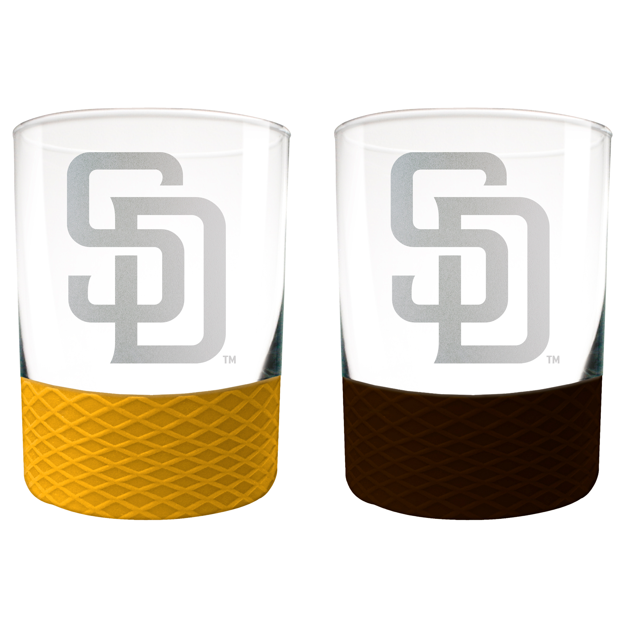 San Diego Padres 14oz. Commissioner Rocks Glass Two-Piece Set San Diego Padres 14oz. Commissioner Rocks Glass Two-Piece Set