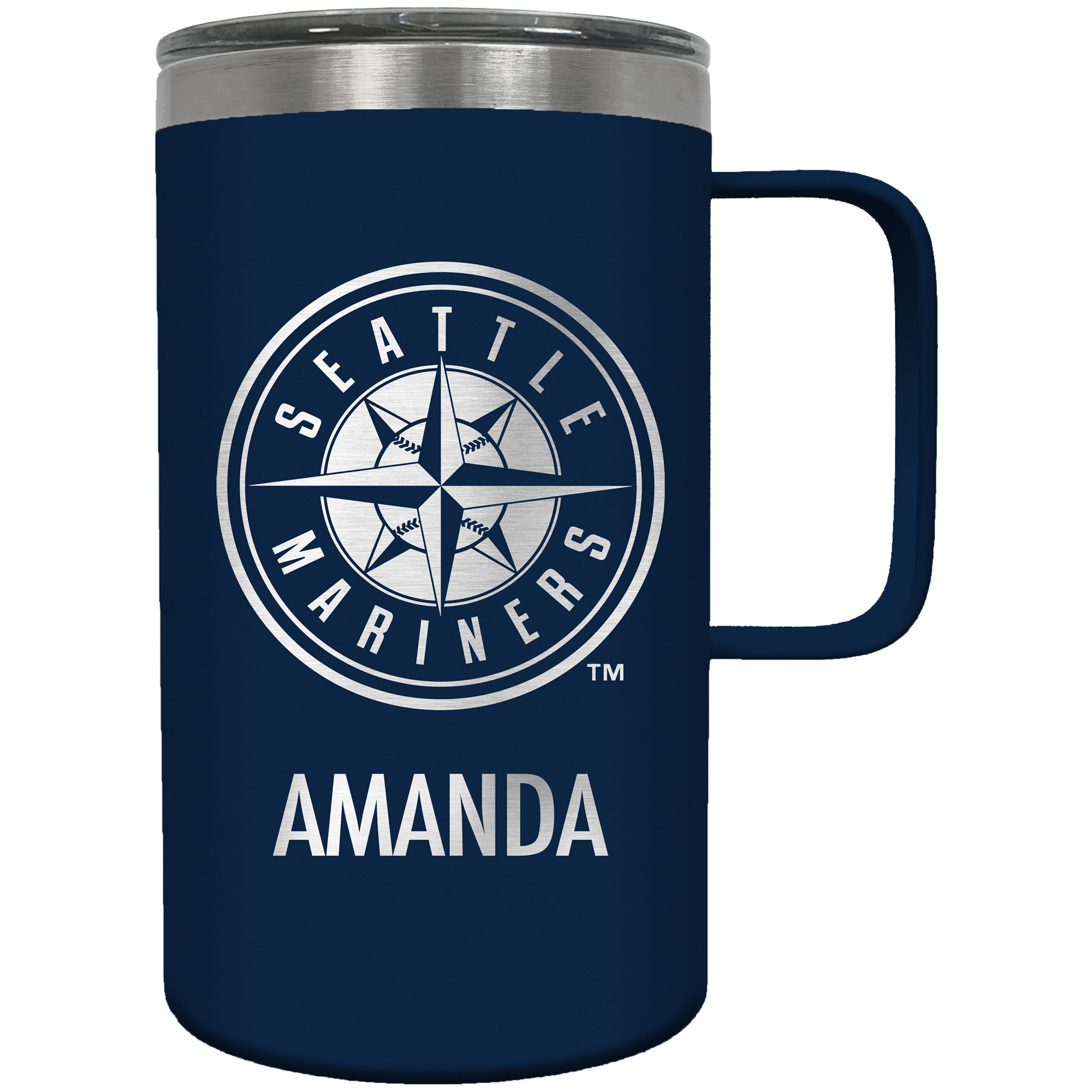 Seattle Mariners 18oz. Personalized Hustle Mug