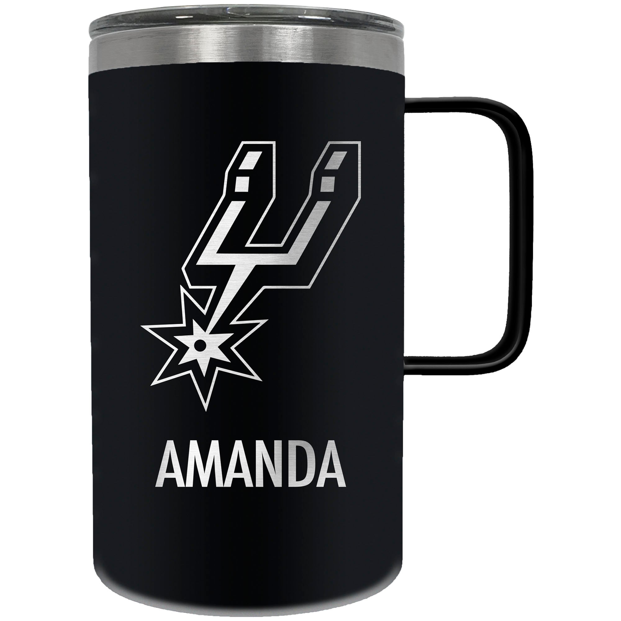 San Antonio Spurs 18oz. Personalized Hustle Mug