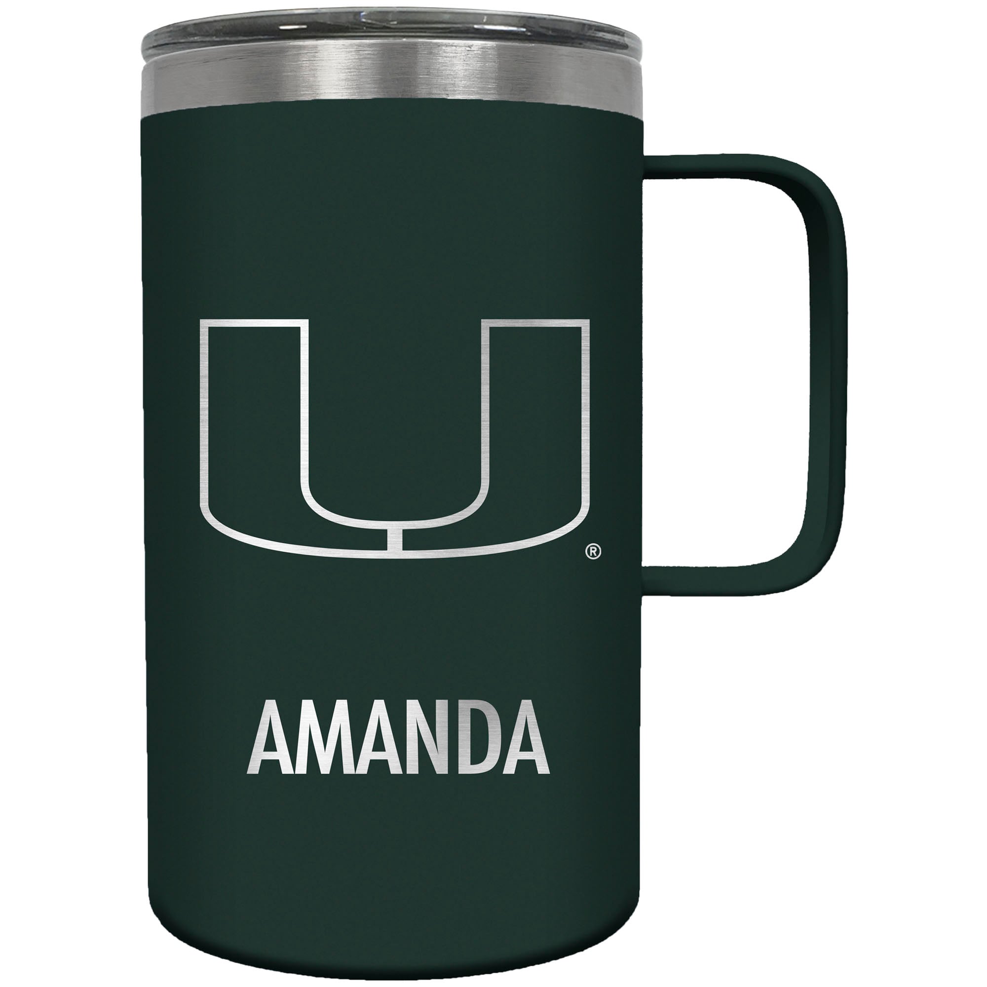 Miami Hurricanes 18oz. Personalized Hustle Mug