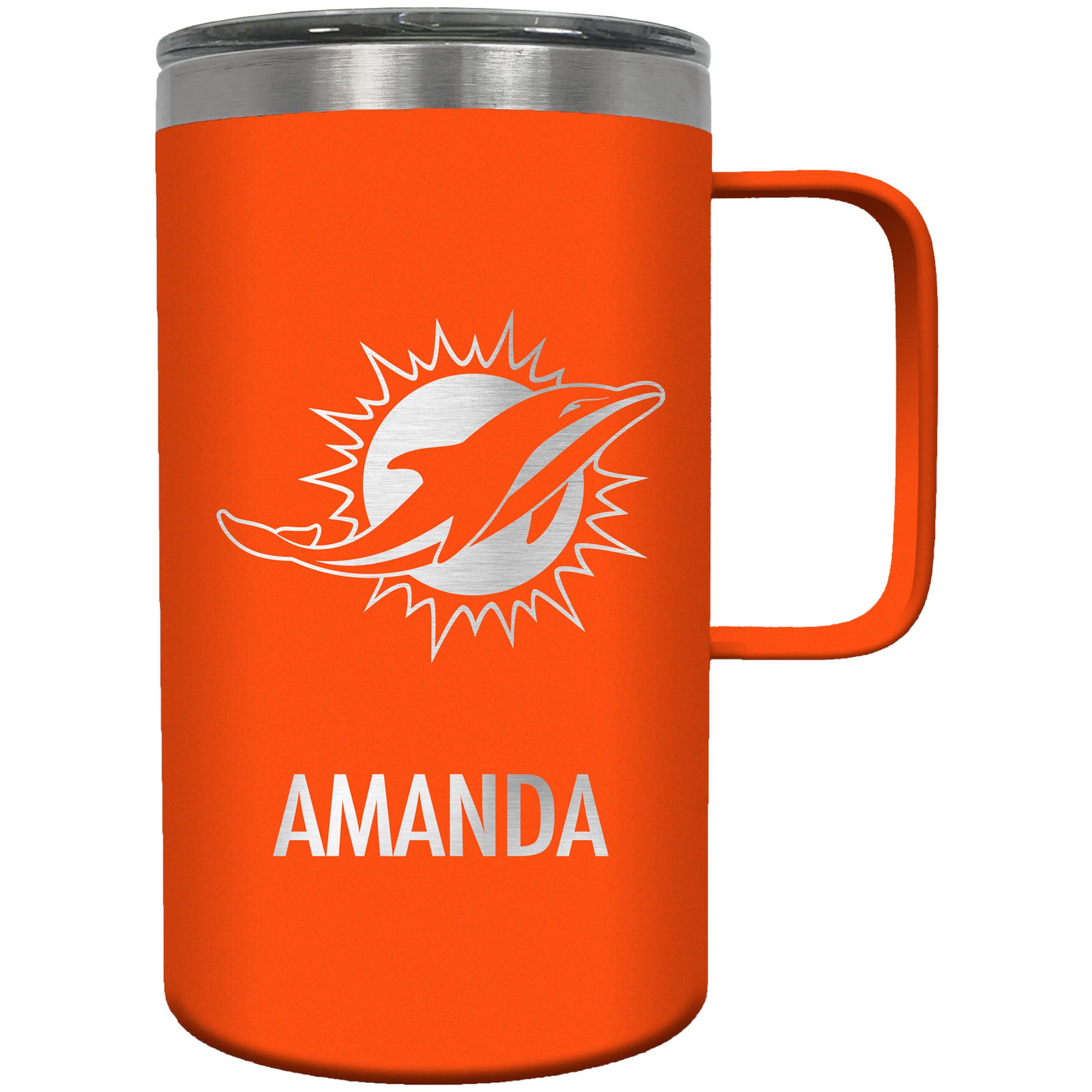 Miami Dolphins 18oz. Personalized Hustle Mug