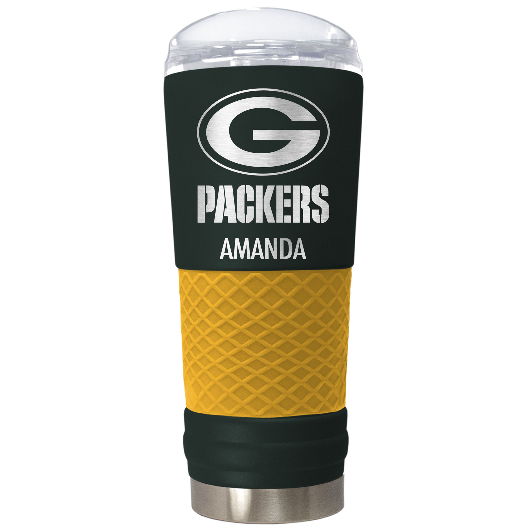 Green Bay Packers 24oz. Personalized Team Color Draft Tumbler