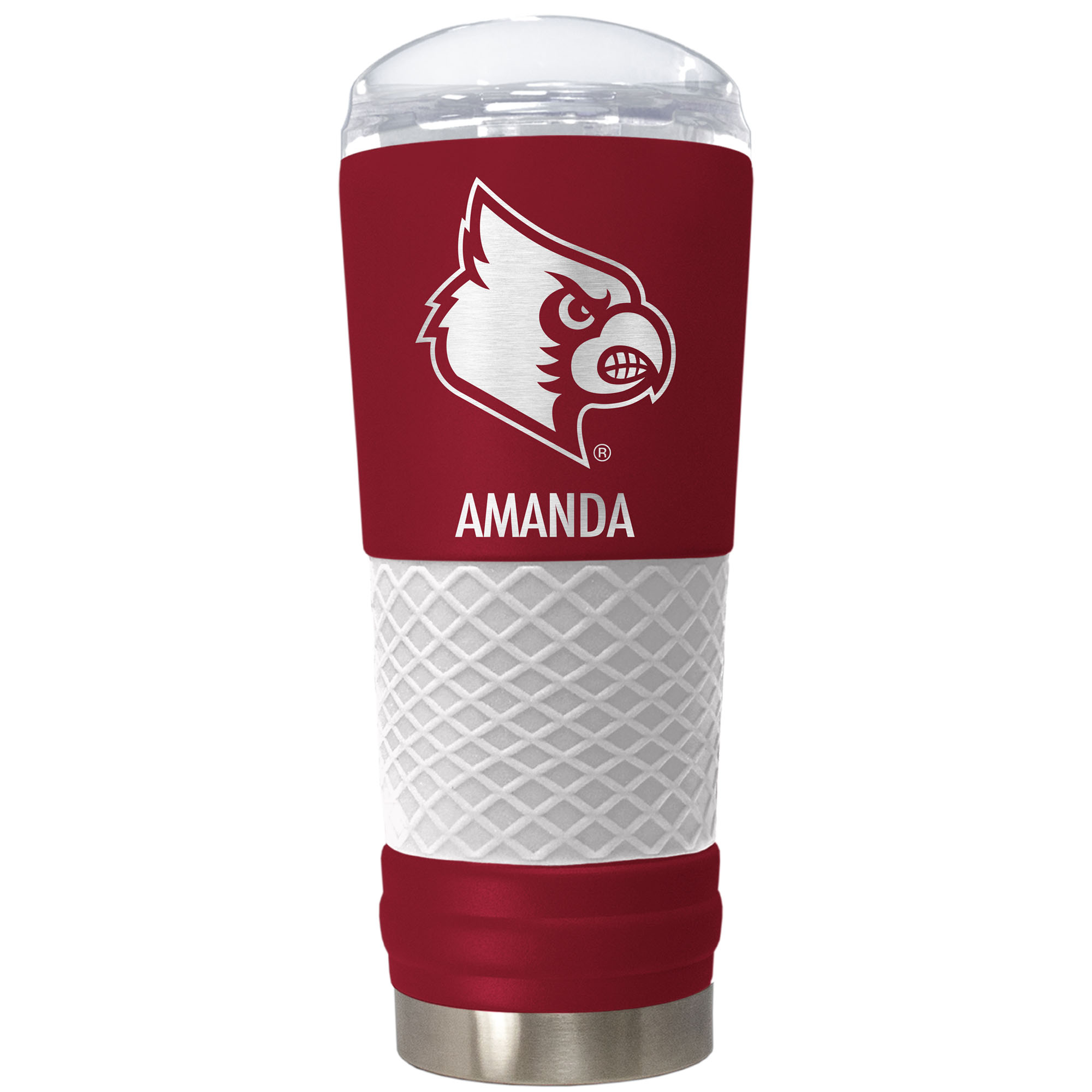 Louisville Cardinals 24oz. Personalized Team Color Draft Tumbler