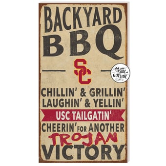 USC Trojans 11'' x 20'' Indoor/Outdoor BBQ Sign