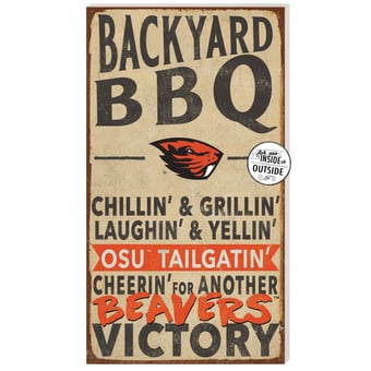 Oregon State Beavers 11'' x 20'' Indoor/Outdoor BBQ Sign